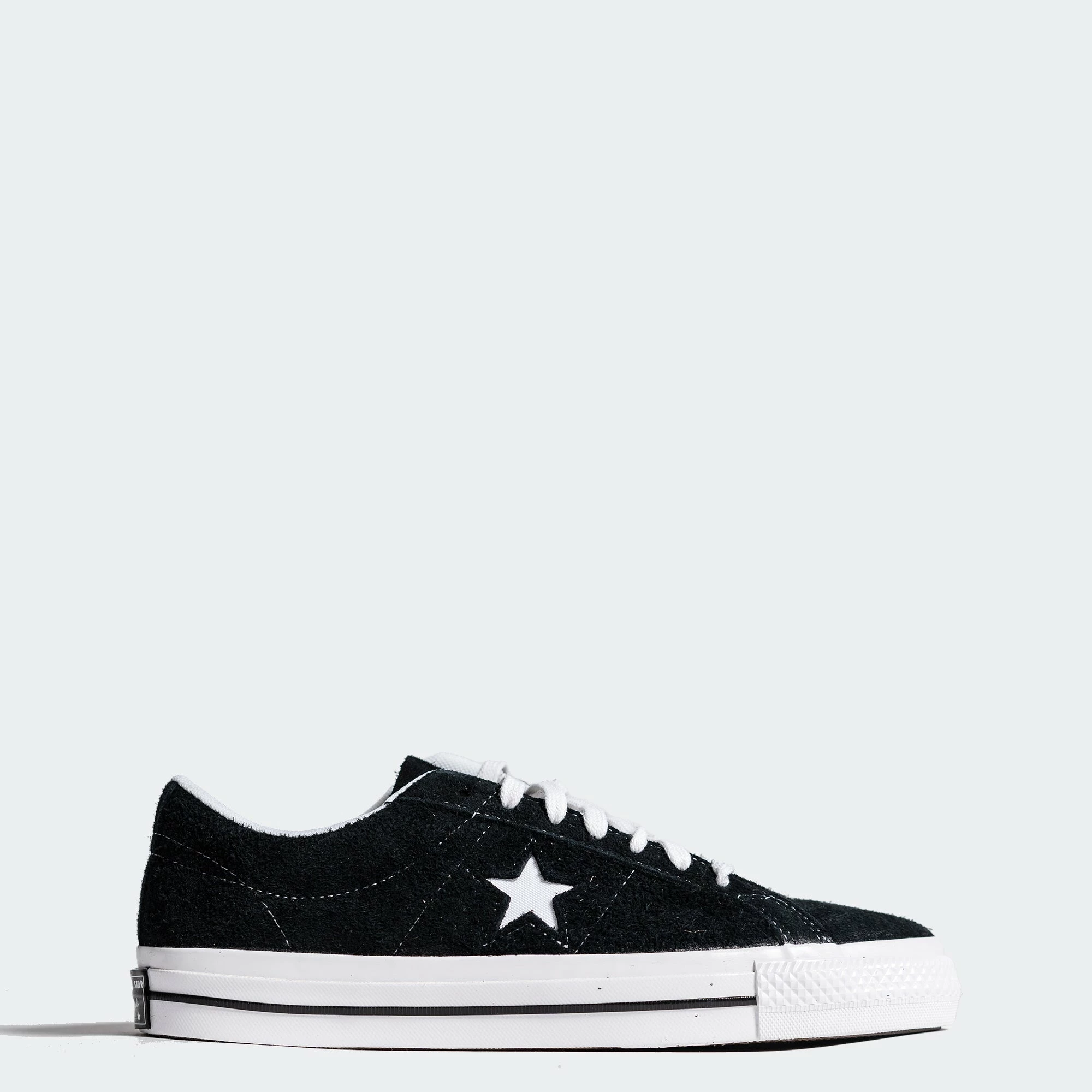 Unisex Converse One Star Low Shoes Black BLACK 1 Unisex Converse One Star Low Shoes Black BLACK