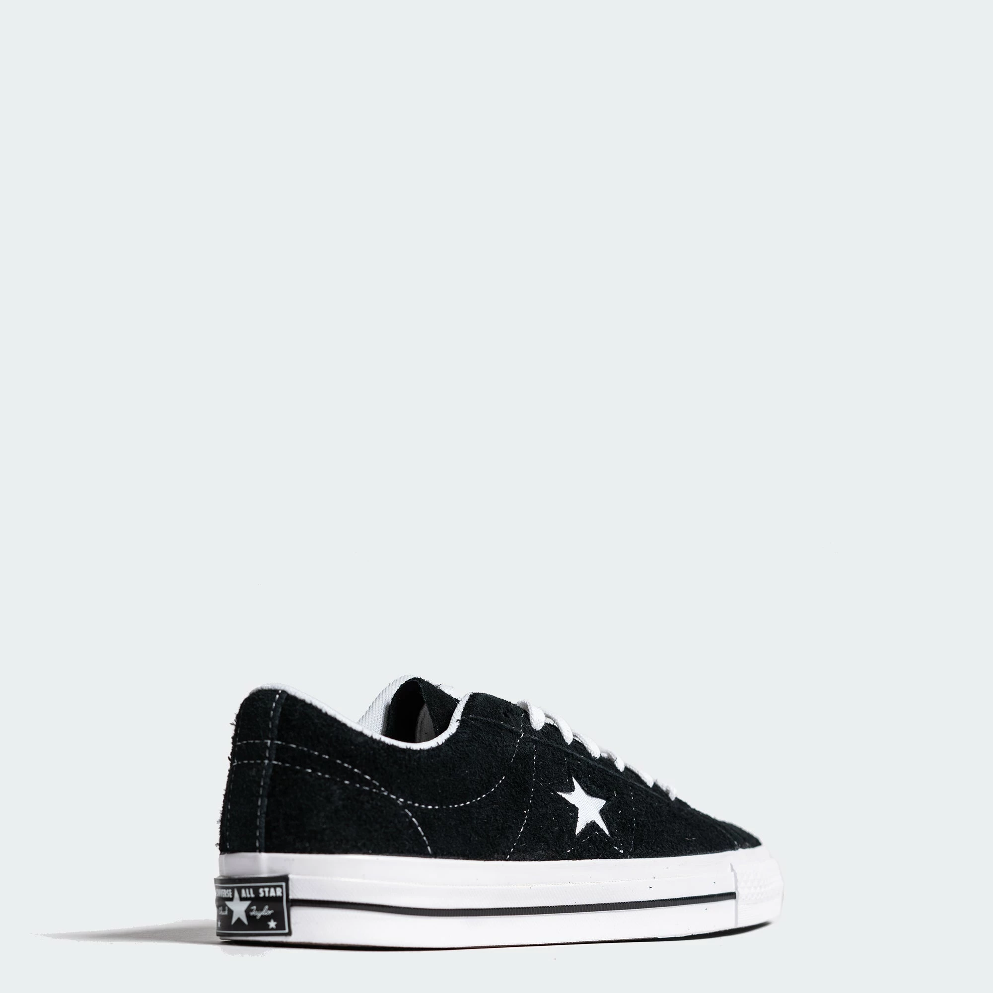 Unisex Converse One Star Low Shoes Black BLACK 3 Unisex Converse One Star Low Shoes Black BLACK - Image 3