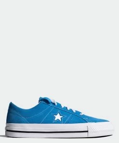 Unisex Converse One Star Low Shoes Blue BLUE