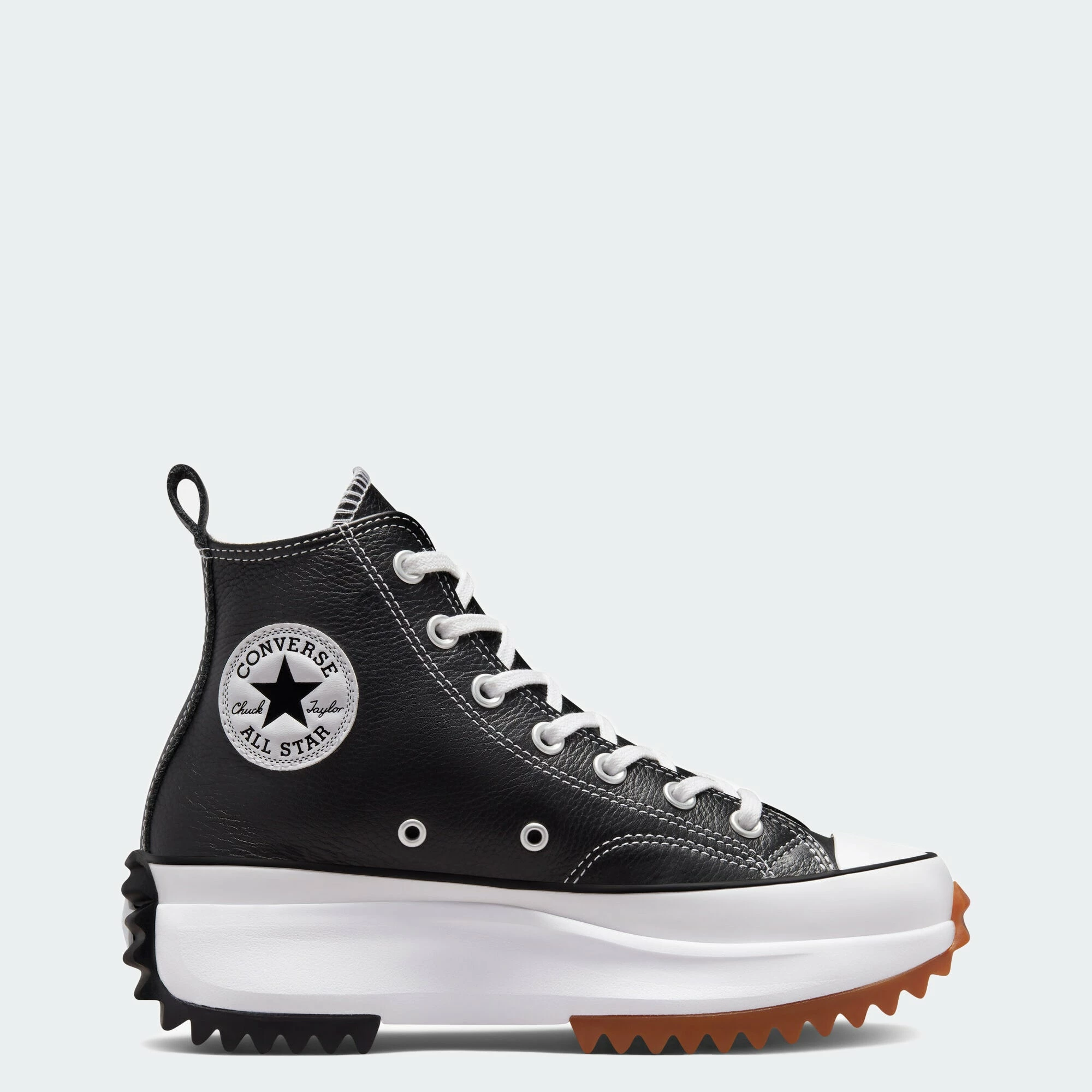 Unisex Converse Run Star Hike Platform Leather Shoes Black BLACK 1 Unisex Converse Run Star Hike Platform Leather Shoes Black BLACK