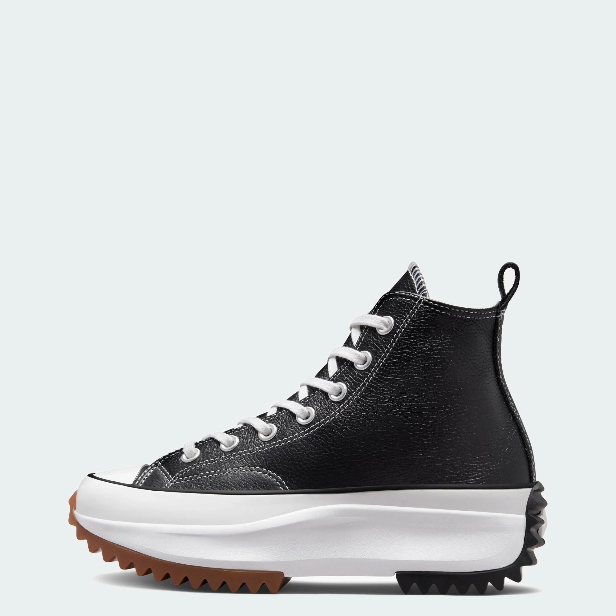 Unisex Converse Run Star Hike Platform Leather Shoes Black BLACK 3 Unisex Converse Run Star Hike Platform Leather Shoes Black BLACK - Image 3