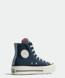 Women's Converse Chuck Taylor All Star Lift Platform Shoes Denim BLUE -converse outlet shop Women s Converse Chuck Taylor All Star Lift Platform Shoes Denim A03821C 04