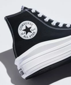 Women's Converse Chuck Taylor All Star Move Hi Shoes Black BLACK -converse outlet shop Women s Converse Chuck Taylor All Star Move Hi Shoes Black 568497C 01