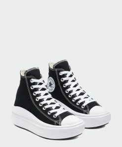Women's Converse Chuck Taylor All Star Move Hi Shoes Black BLACK -converse outlet shop Women s Converse Chuck Taylor All Star Move Hi Shoes Black 568497C 04