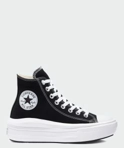 Women's Converse Chuck Taylor All Star Move Hi Shoes Black BLACK