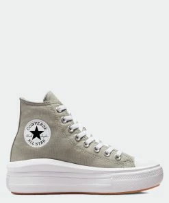 Women's Converse Chuck Taylor All Star Move Platform Shoes Slate Sage GREEN