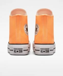 Women's Converse Chuck Taylor All Star Lift Platform Shoes Peach Beam ORANGE -converse outlet shop Women sConverseChuckTaylorAllStarLiftPlatformShoesPeachBeam A03052F6