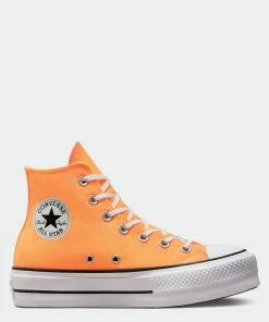 Women's Converse Chuck Taylor All Star Lift Platform Shoes Peach Beam ORANGE