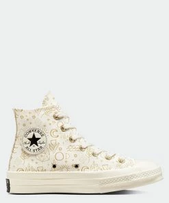 Women's Converse Chuck 70 Golden Elements Shoes GOLD
