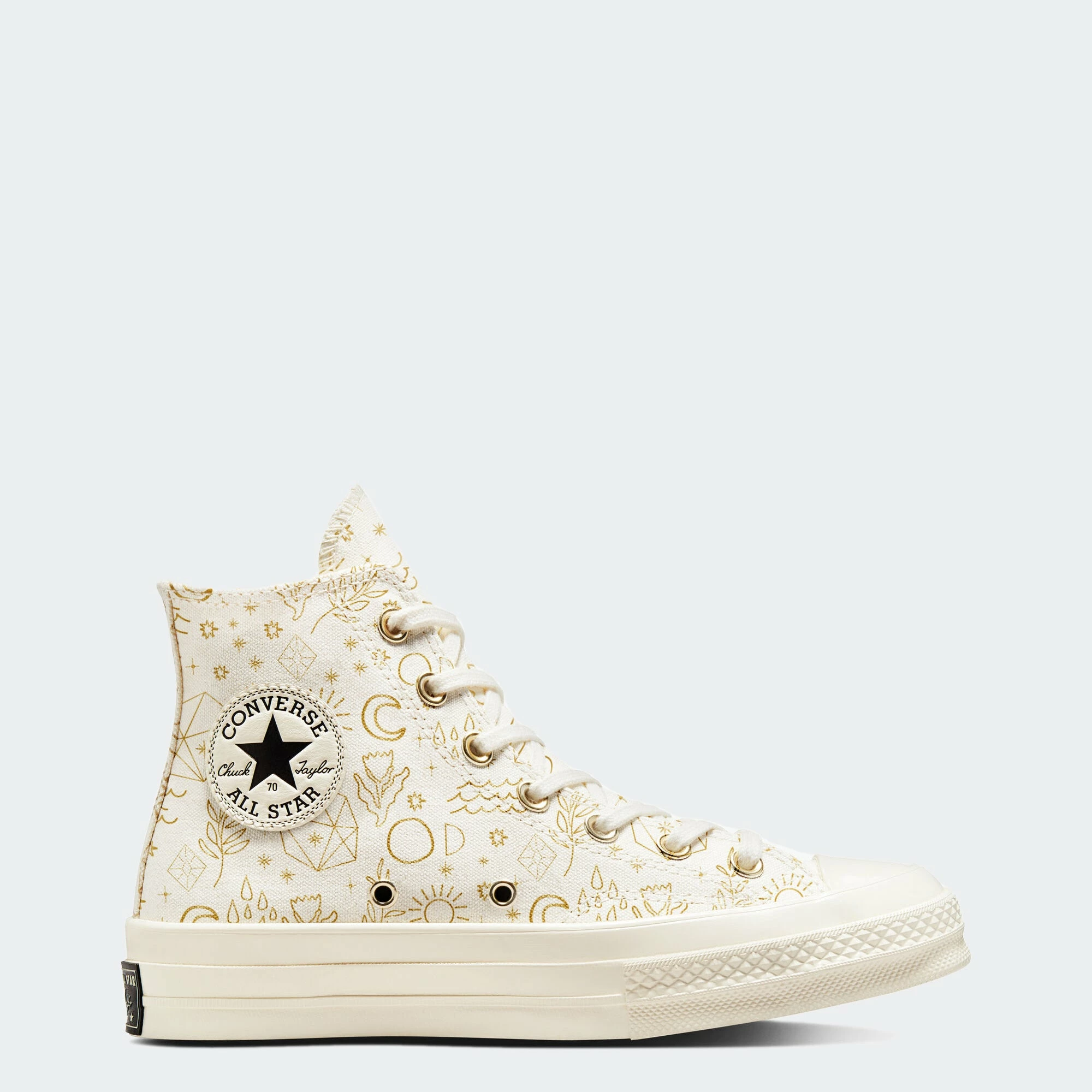Women's Converse Chuck 70 Golden Elements Shoes GOLD 1 Women's Converse Chuck 70 Golden Elements Shoes GOLD