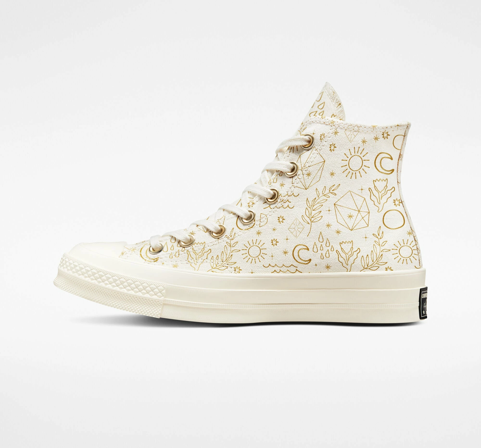 Women's Converse Chuck 70 Golden Elements Shoes GOLD 2 Women's Converse Chuck 70 Golden Elements Shoes GOLD - Image 2
