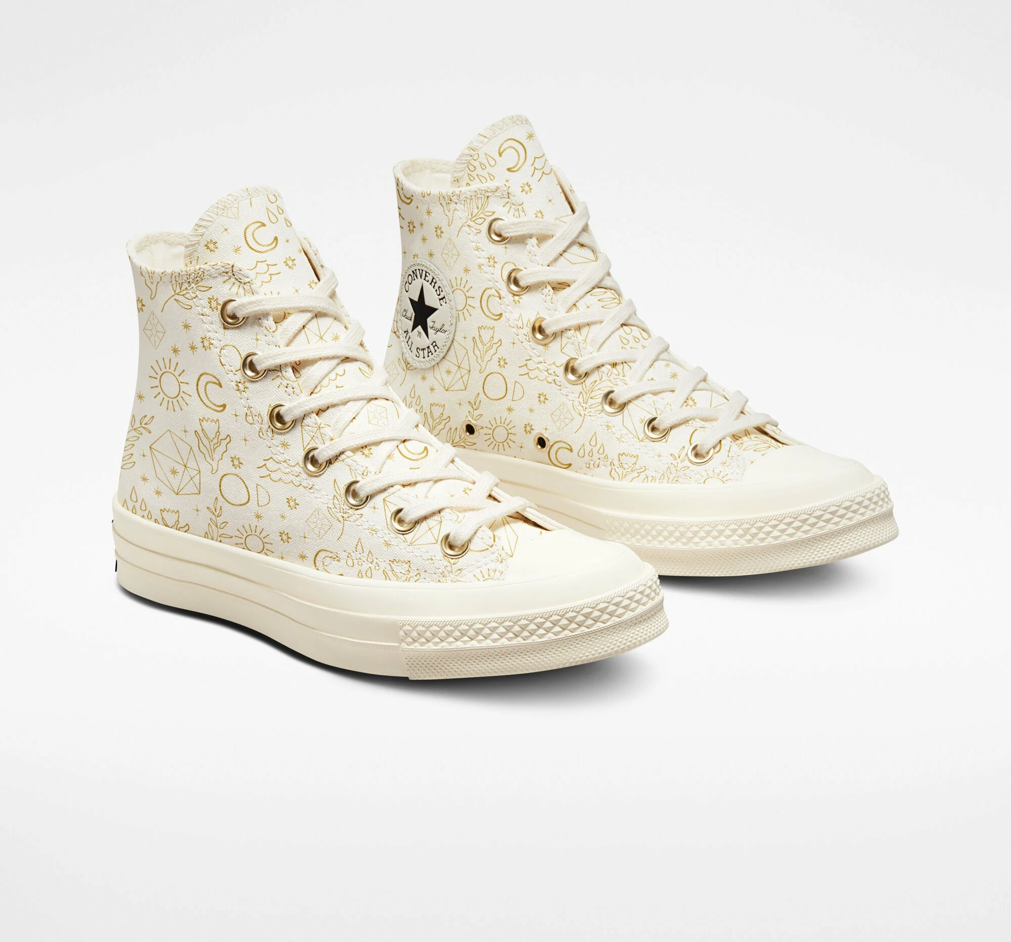 Women's Converse Chuck 70 Golden Elements Shoes GOLD 3 Women's Converse Chuck 70 Golden Elements Shoes GOLD - Image 3