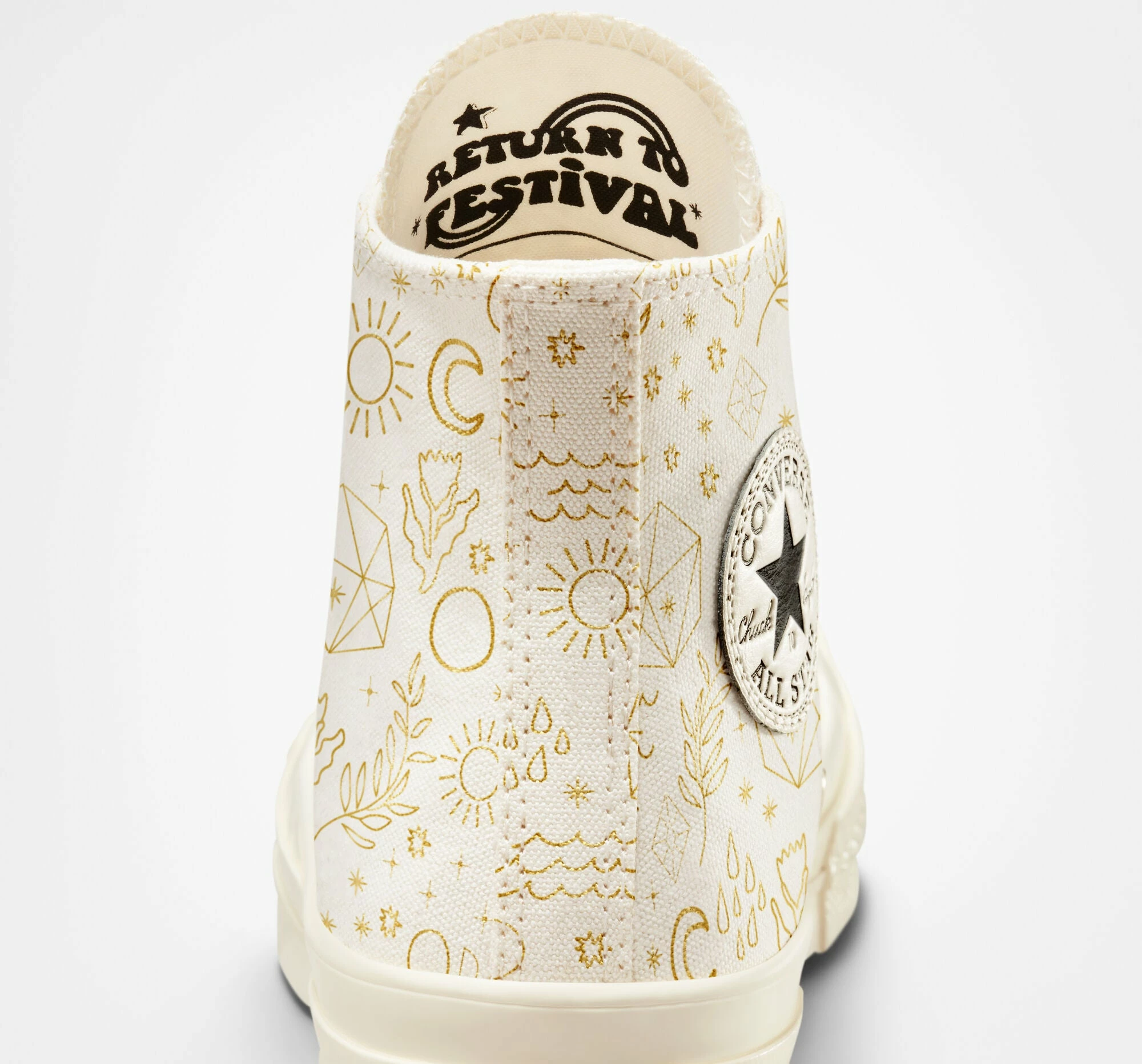 Women's Converse Chuck 70 Golden Elements Shoes GOLD 6 Women's Converse Chuck 70 Golden Elements Shoes GOLD - Image 6