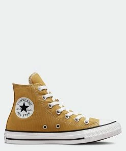 Unisex Converse Chuck Taylor All Star Hi Shoes Burnt Honey YELLOW