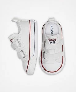 Toddler Converse Chuck Taylor All Star Easy-On Leather Shoes White WHITE -converse outlet shop nov19s 748653c e 107x1 4286bf45 6207 4970 995d dac93270c732